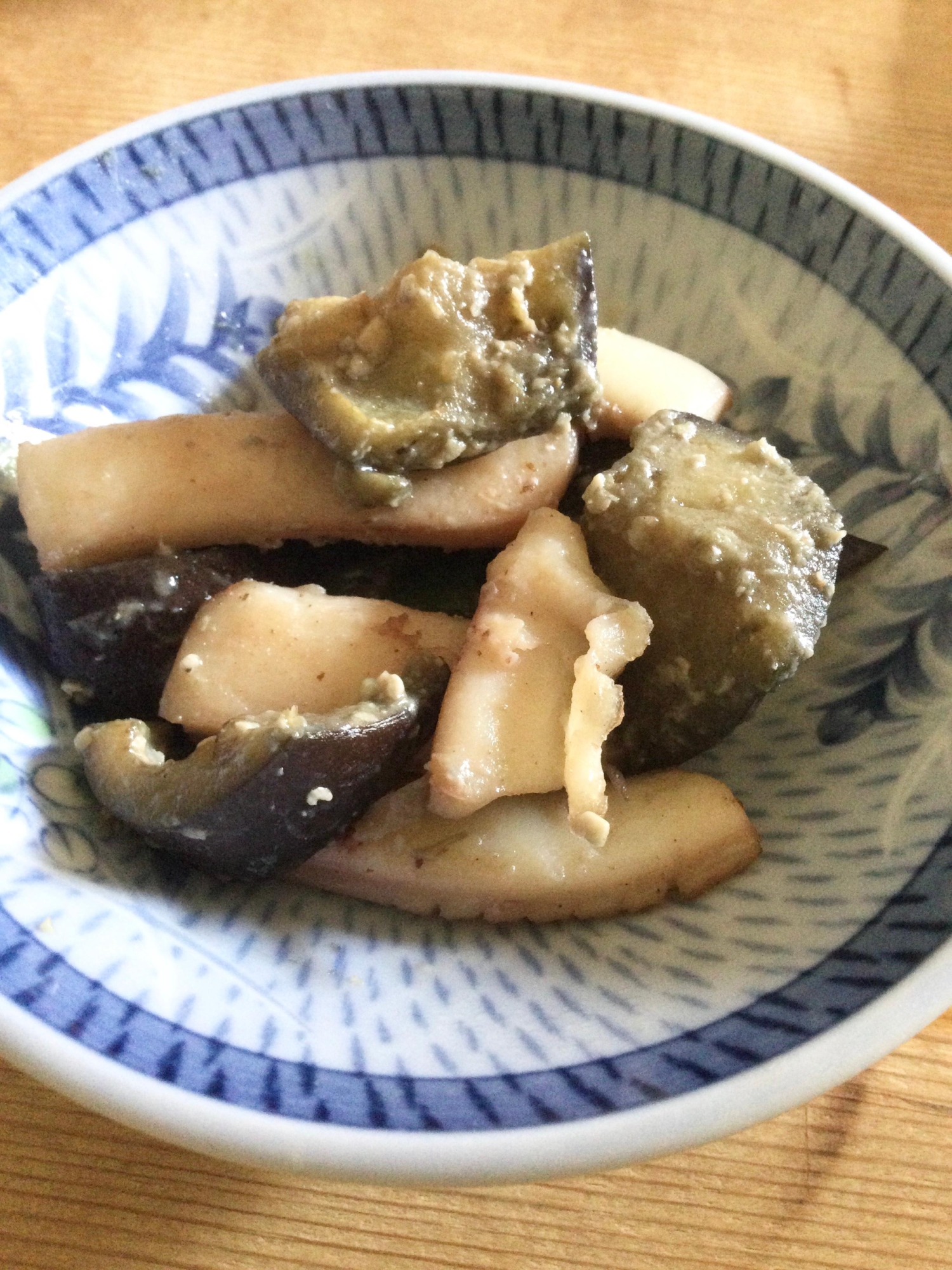 いかとなすの味噌煮♪