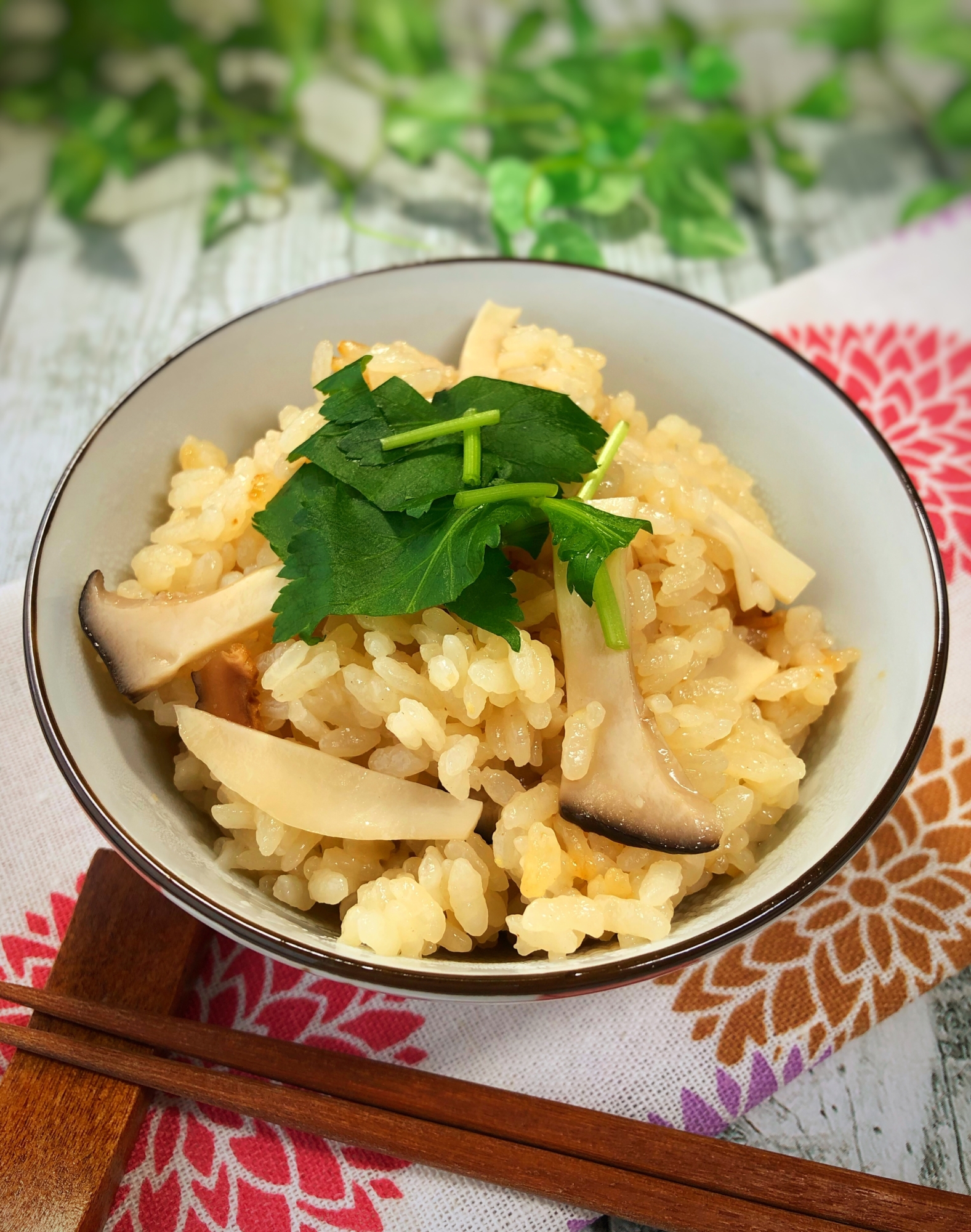 松茸風味!エリンギの炊き込みご飯！