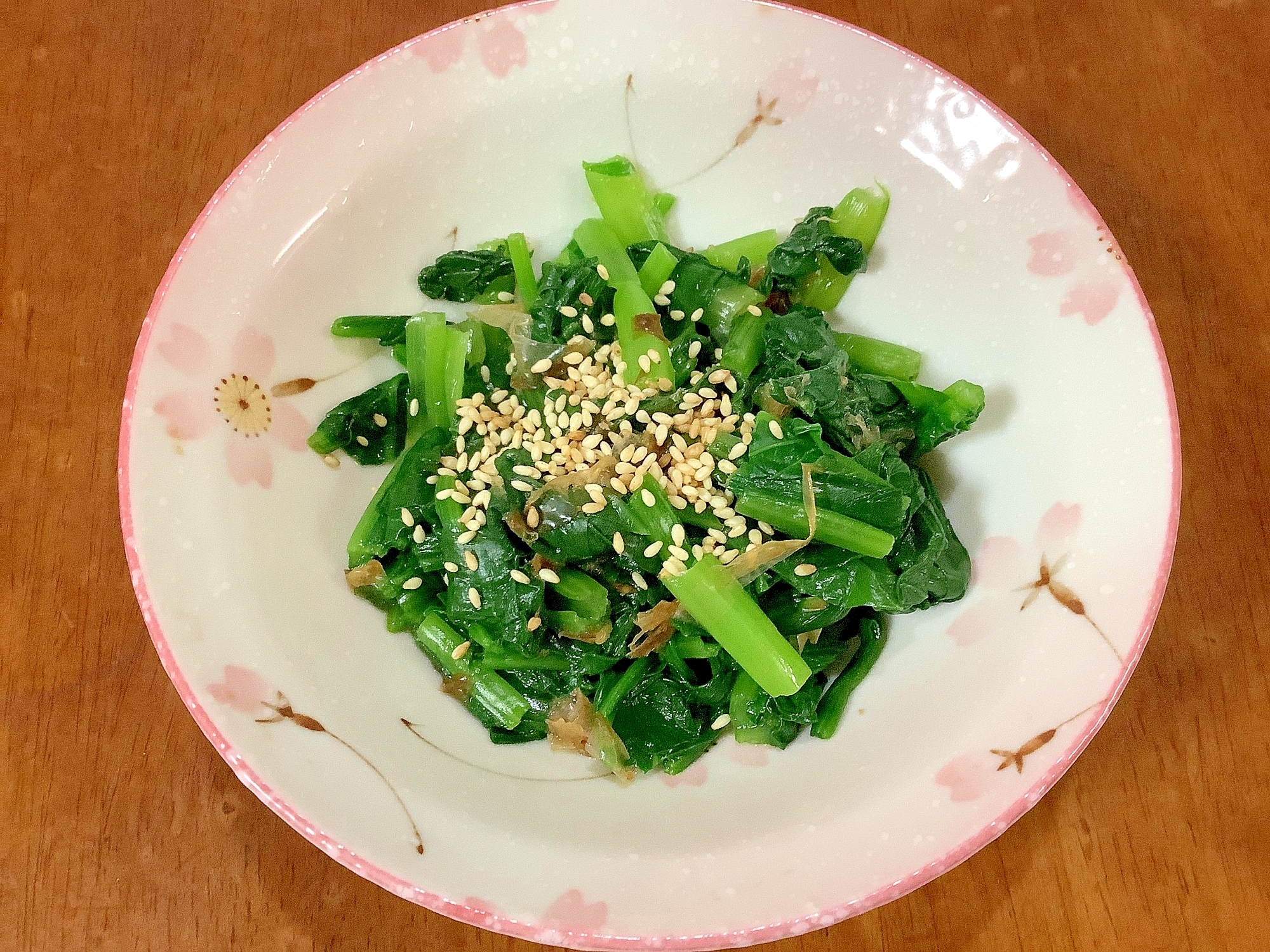 小松菜とほうれん草のお浸し