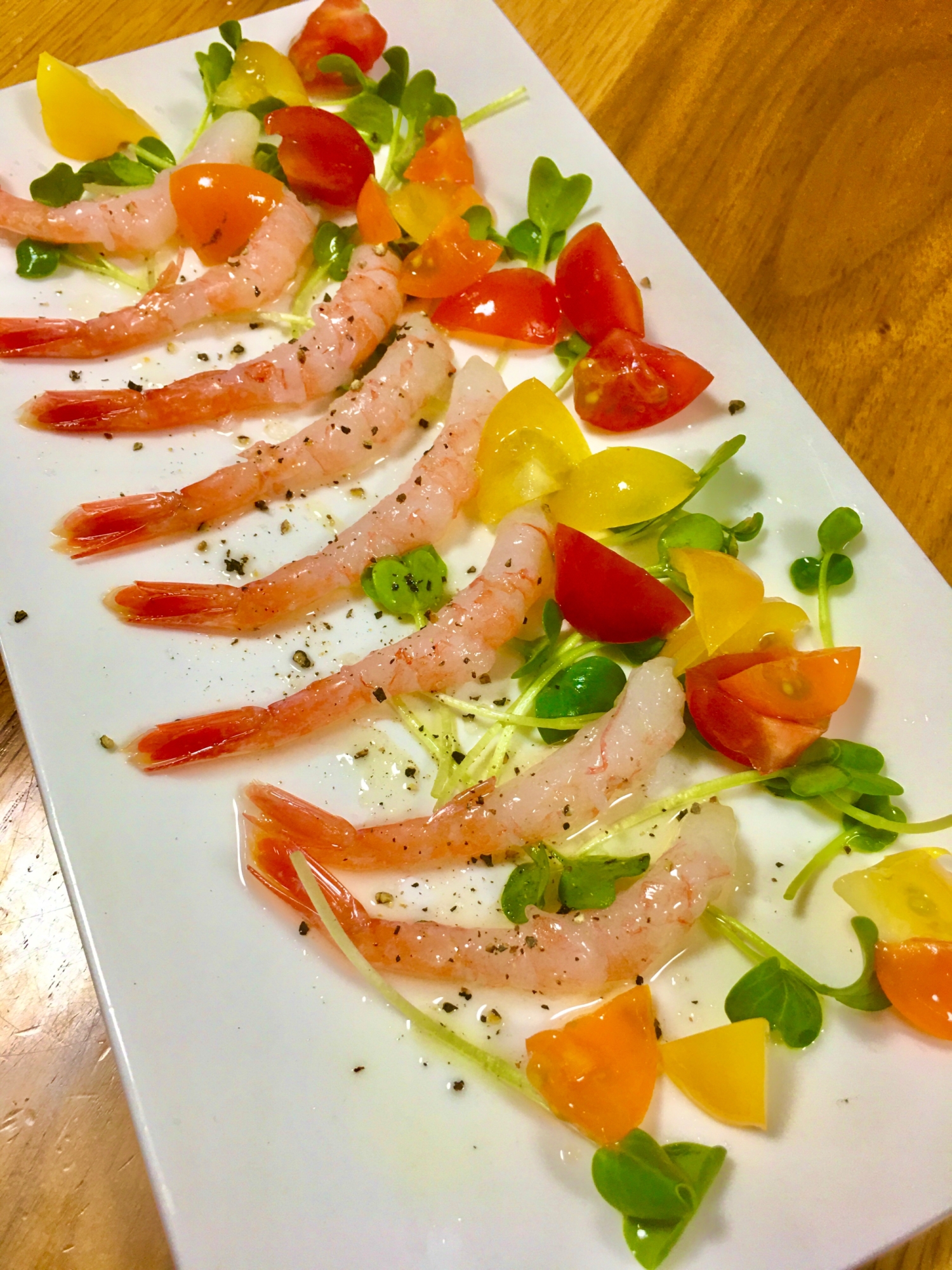 甘エビのカルパッチョ!