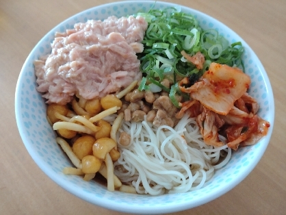 納豆キムチ素麺＋＋
