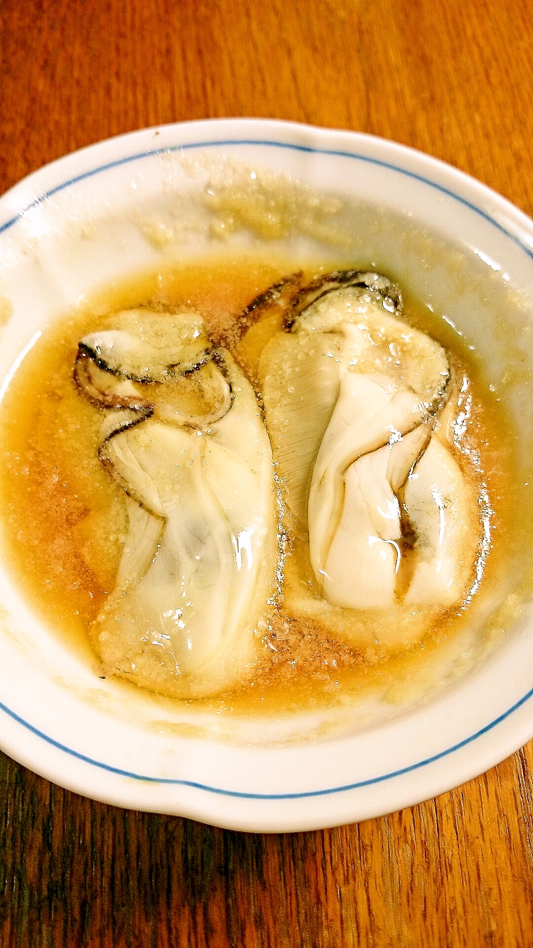 生牡蠣（カキ）レシピ  ポン酢バター