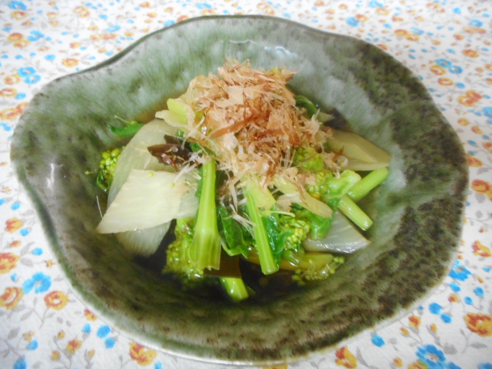 ウドと菜の花の煮浸し