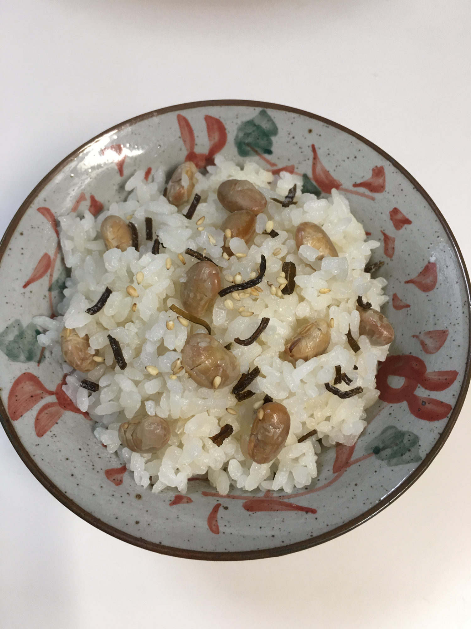 節分豆、福豆で作る!塩こんぶ 豆ごはん