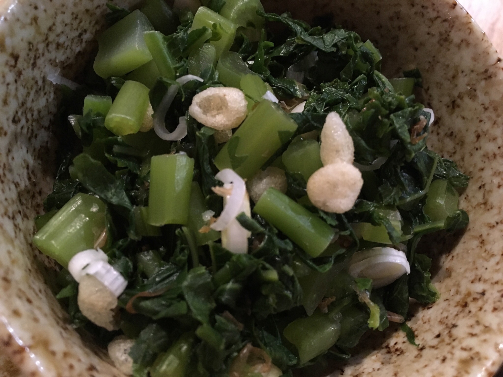 大根葉のたぬき和え