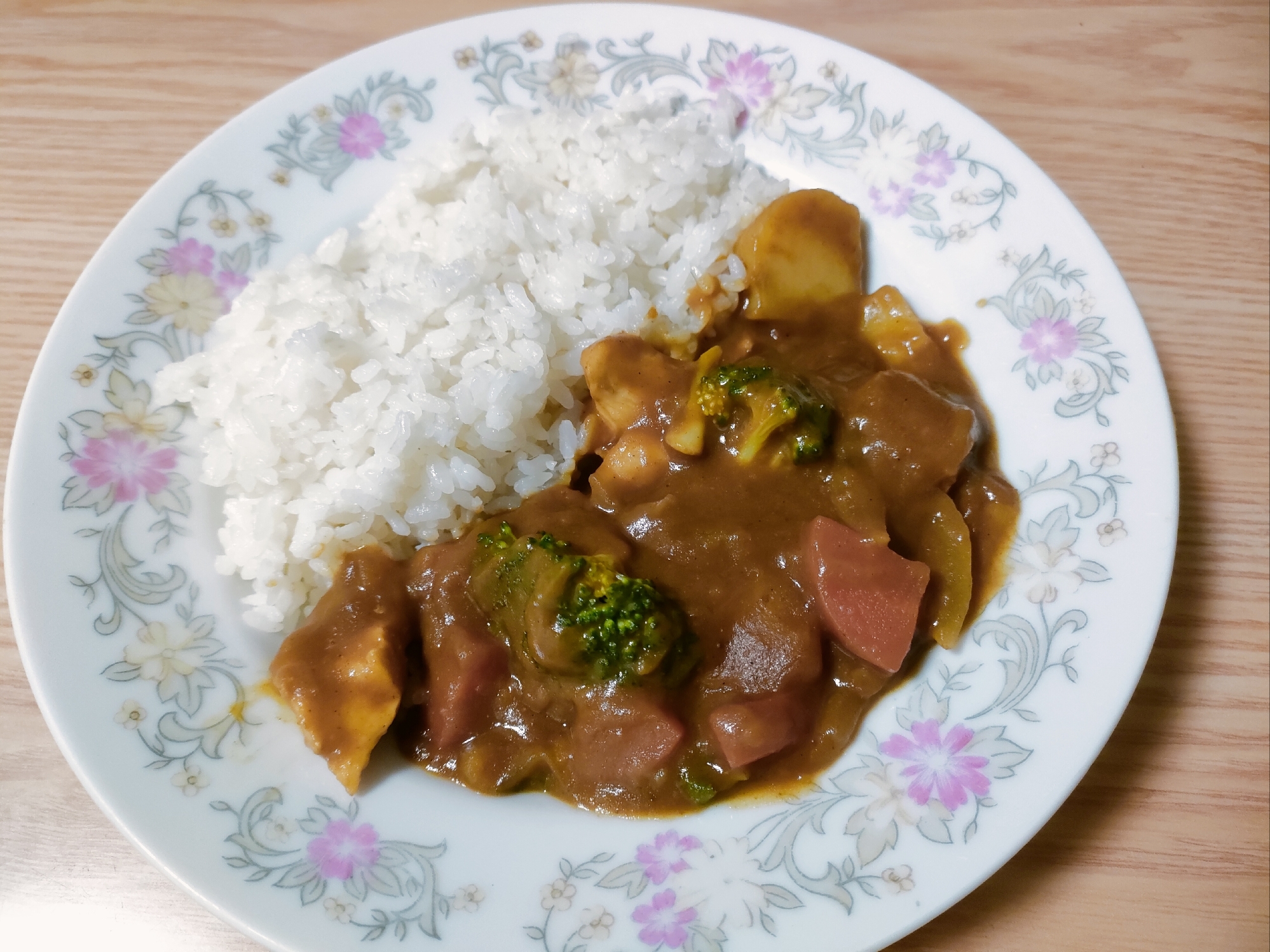 ささみとブロッコリーのカレー