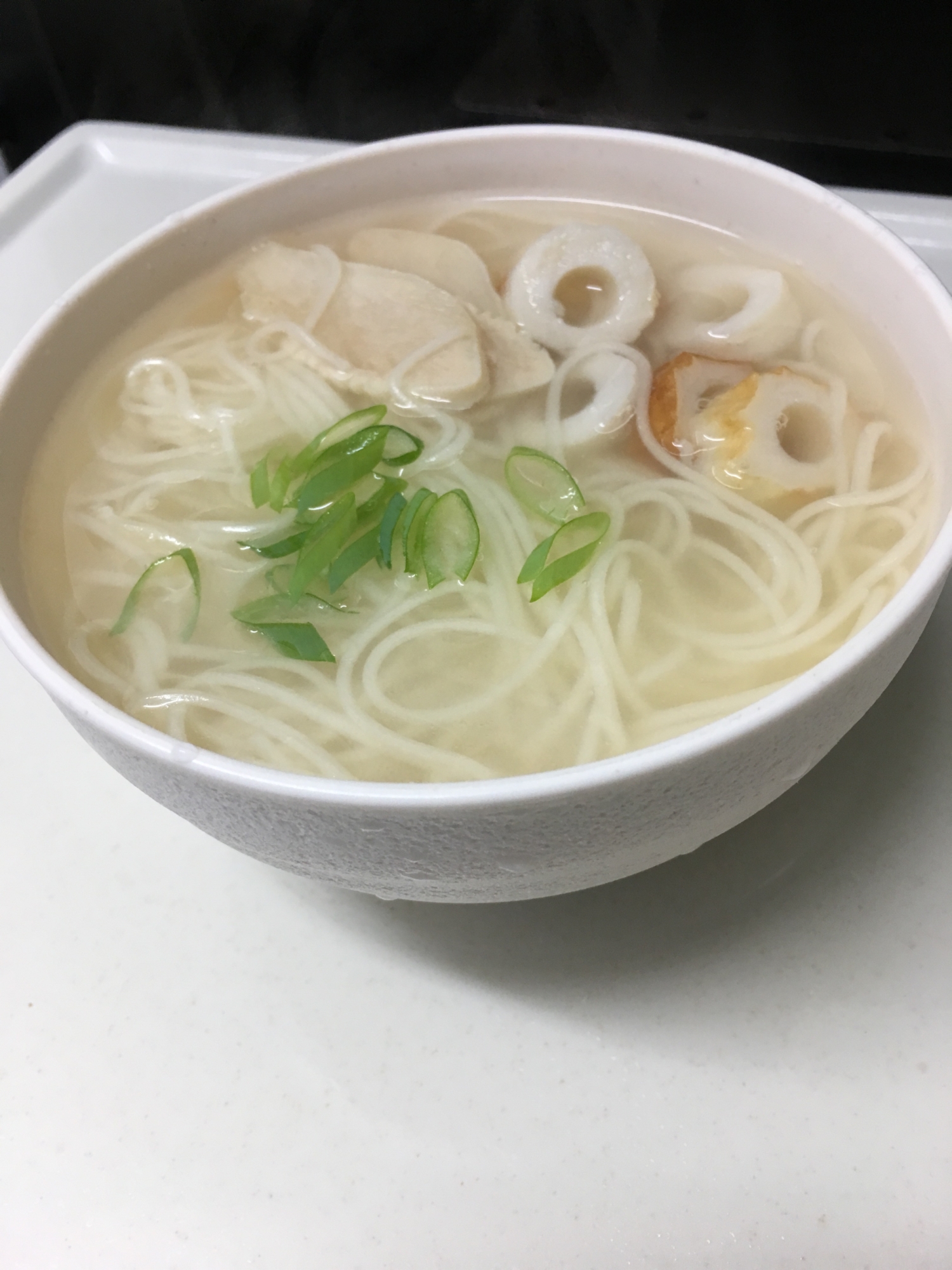 簡単白だしにゅうめん