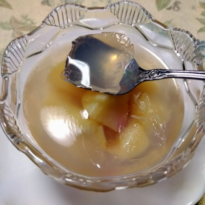 生桃♪香り豊かな桃ゼリー！