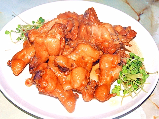 骨離れ抜群！食べやすい！圧力鍋で手羽元の醤油煮♪