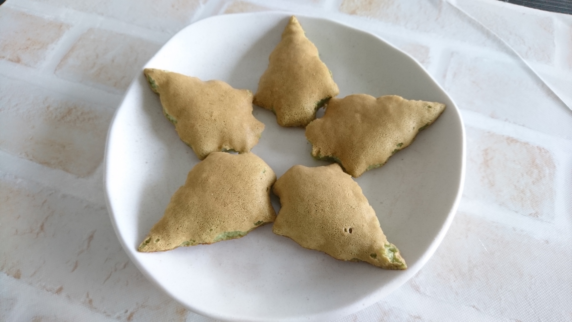 伊藤園の青汁で作ったホットケーキ