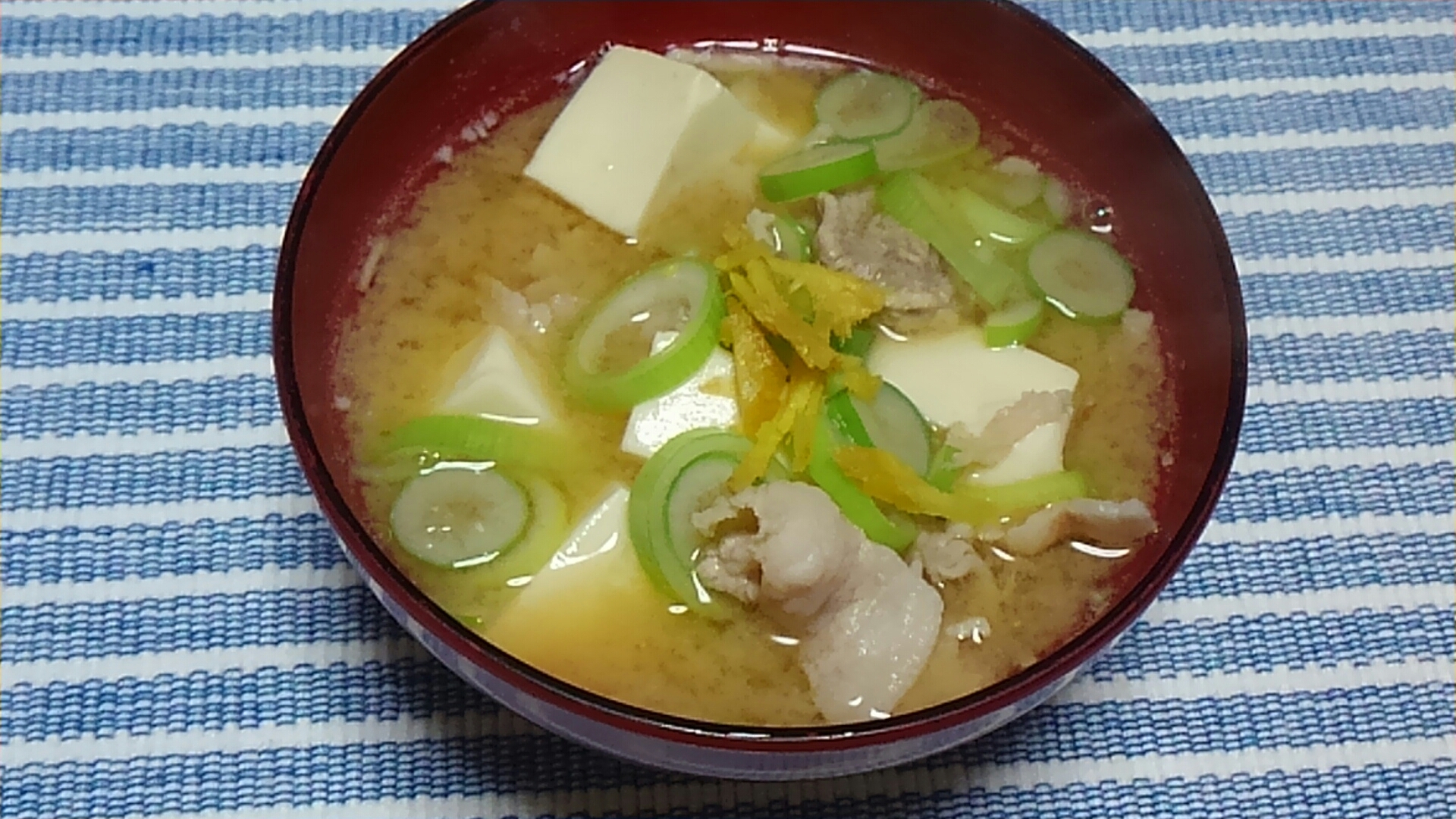 豆腐と長ネギ入り☆豚汁