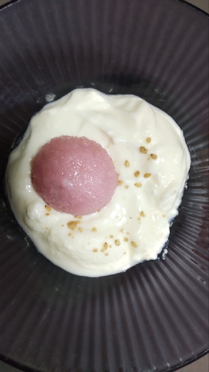 桜餅ごまヨーグルトෆ˚*