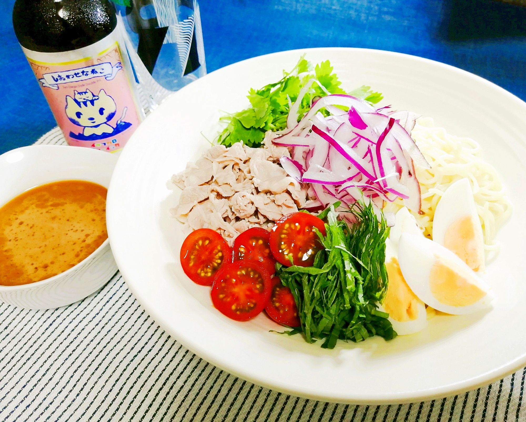 彩りキレイ!豚しゃぶのラーメンサラダ