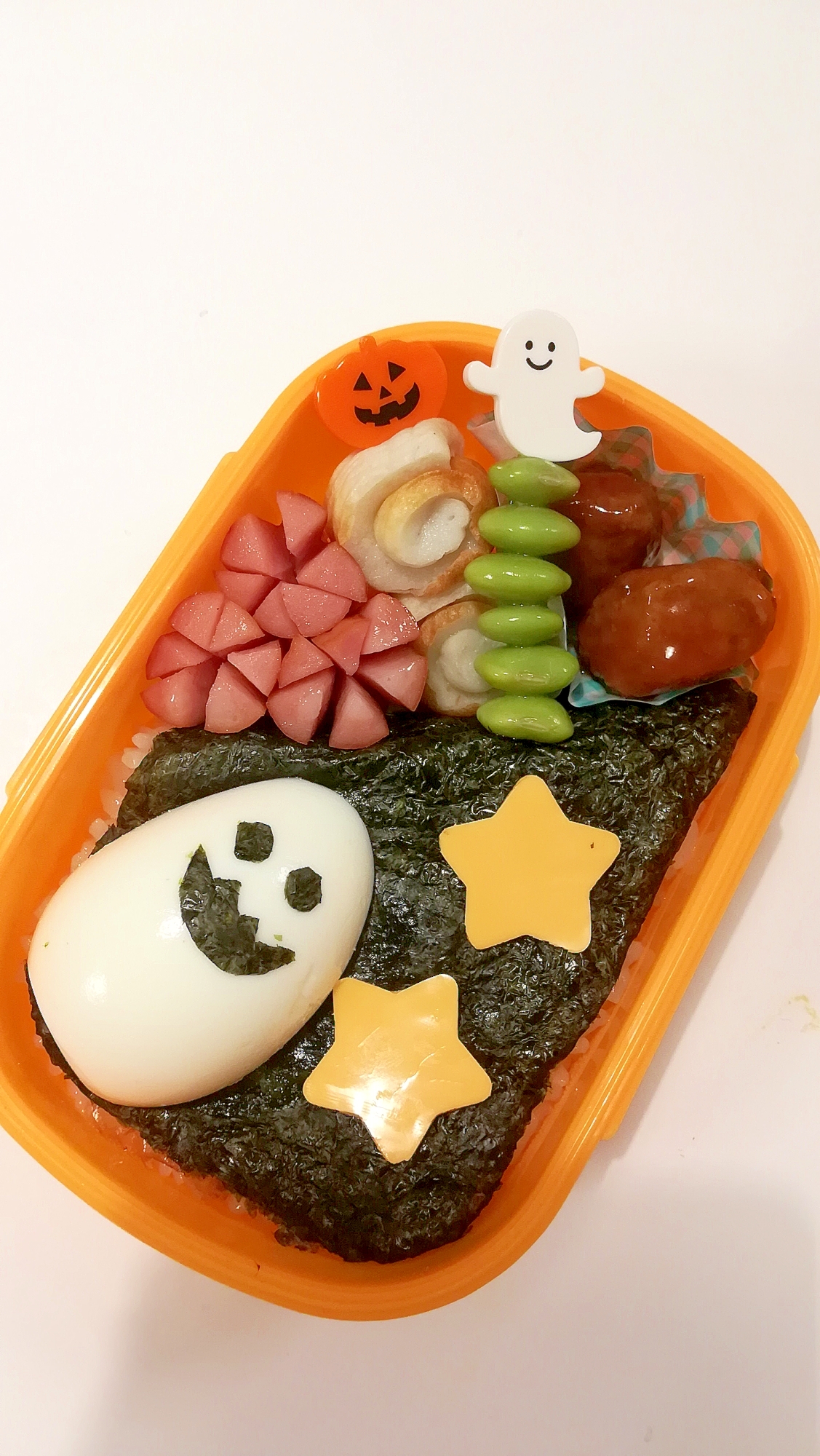 オバケたまご☆海苔と卵で簡単ハロウィン気分