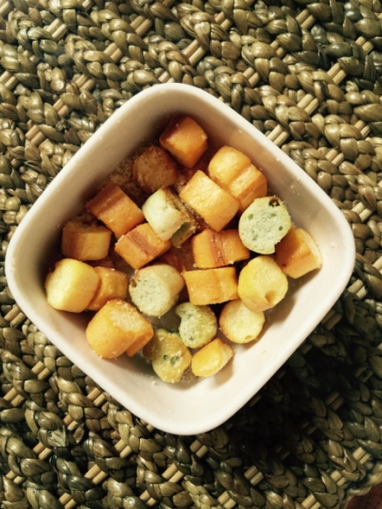 野菜のお麩でカラフルに作ってみました 簡単で安心で美味しいですよ