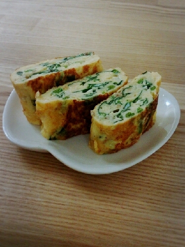 チーズ入り♪ほうれん草の卵焼き★