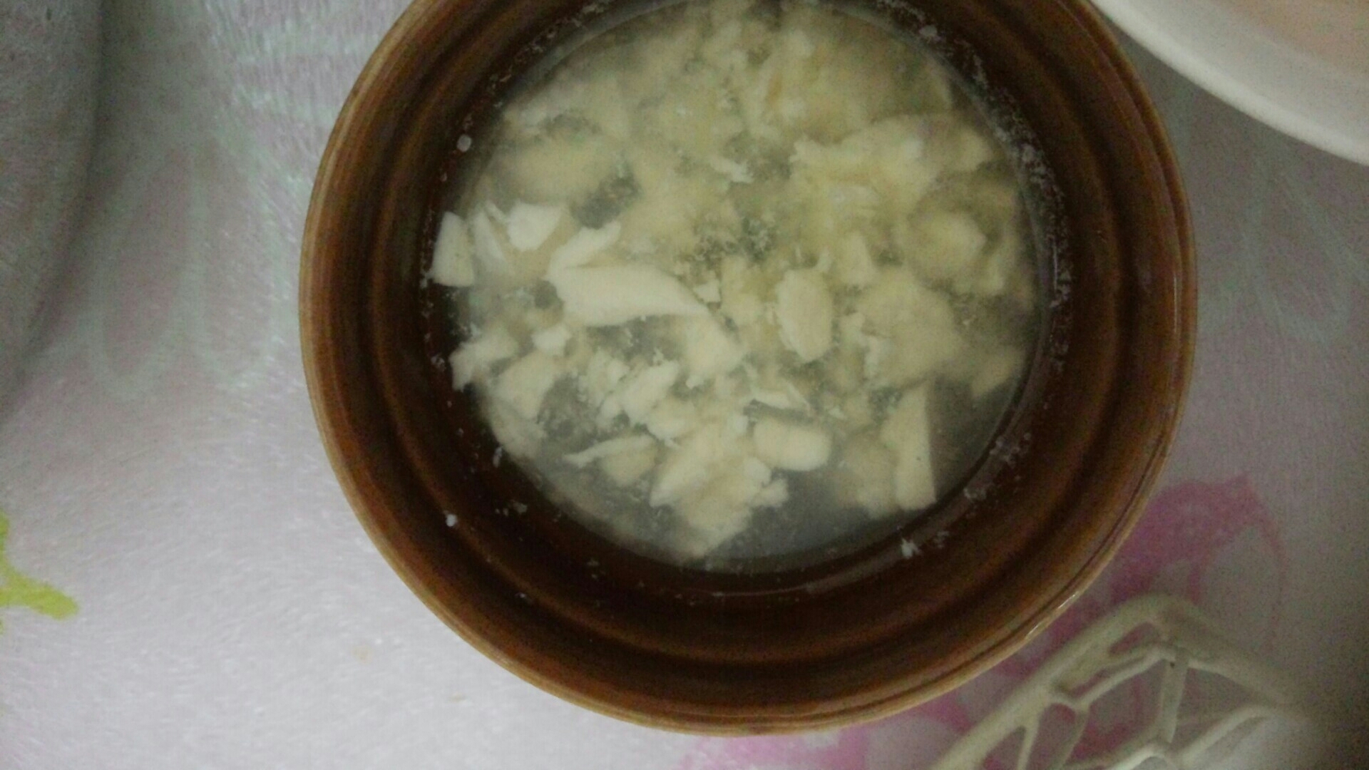 【離乳食中期】豆腐と玉ねぎのスープ