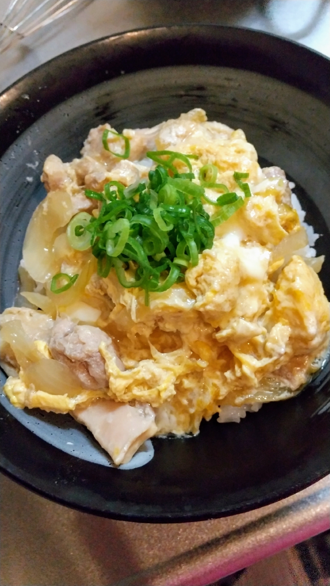 円やかな豆乳入り親子丼(*^^*)