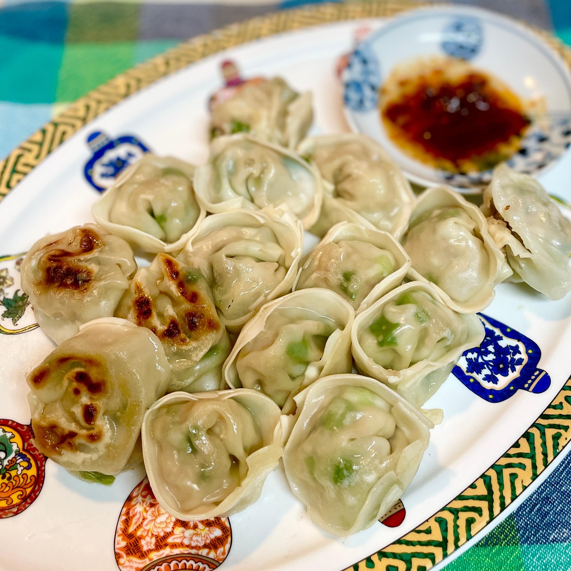 エビと豆腐とえのき入り♡マンドゥみたいな変わり餃子
