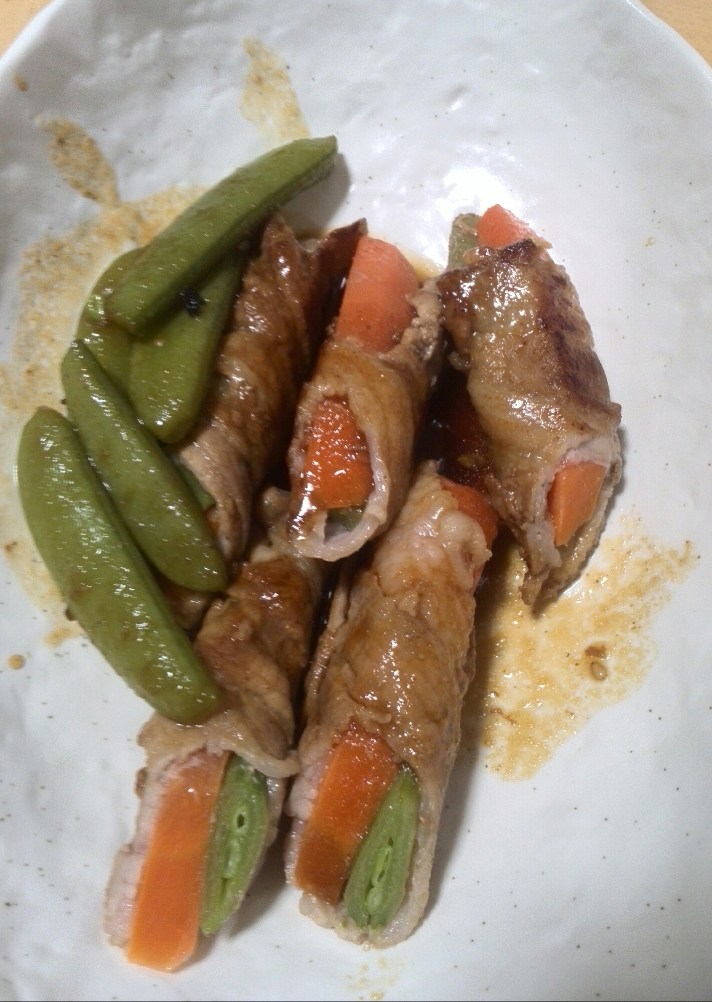 野菜の肉巻き焼き