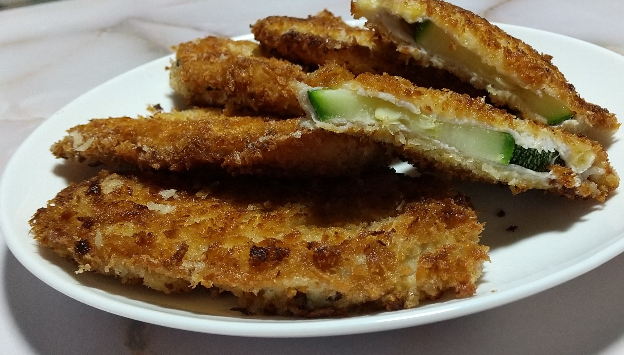 ズッキーニのはさみ焼き