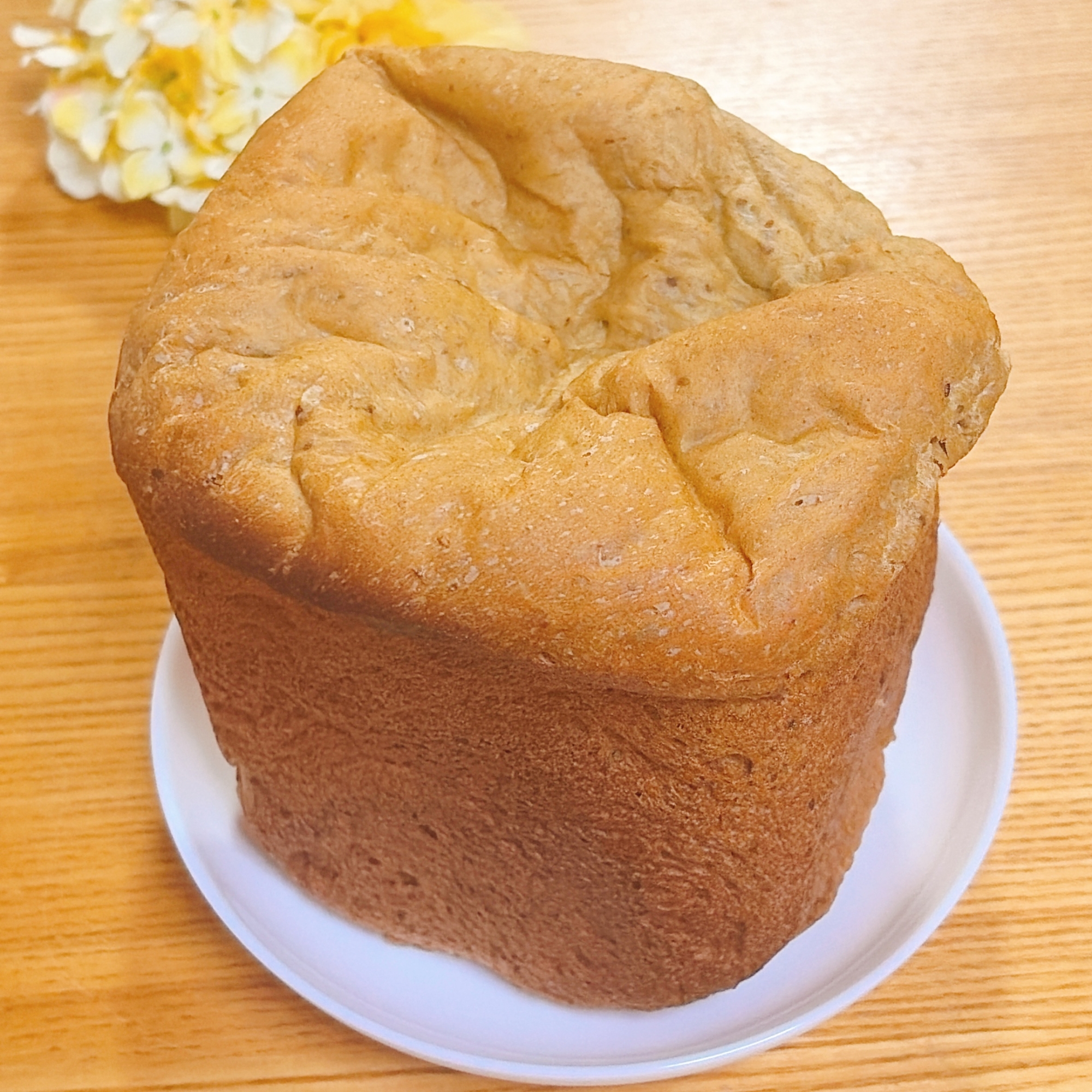 キャラメルラテ食パン　ホームベーカリー