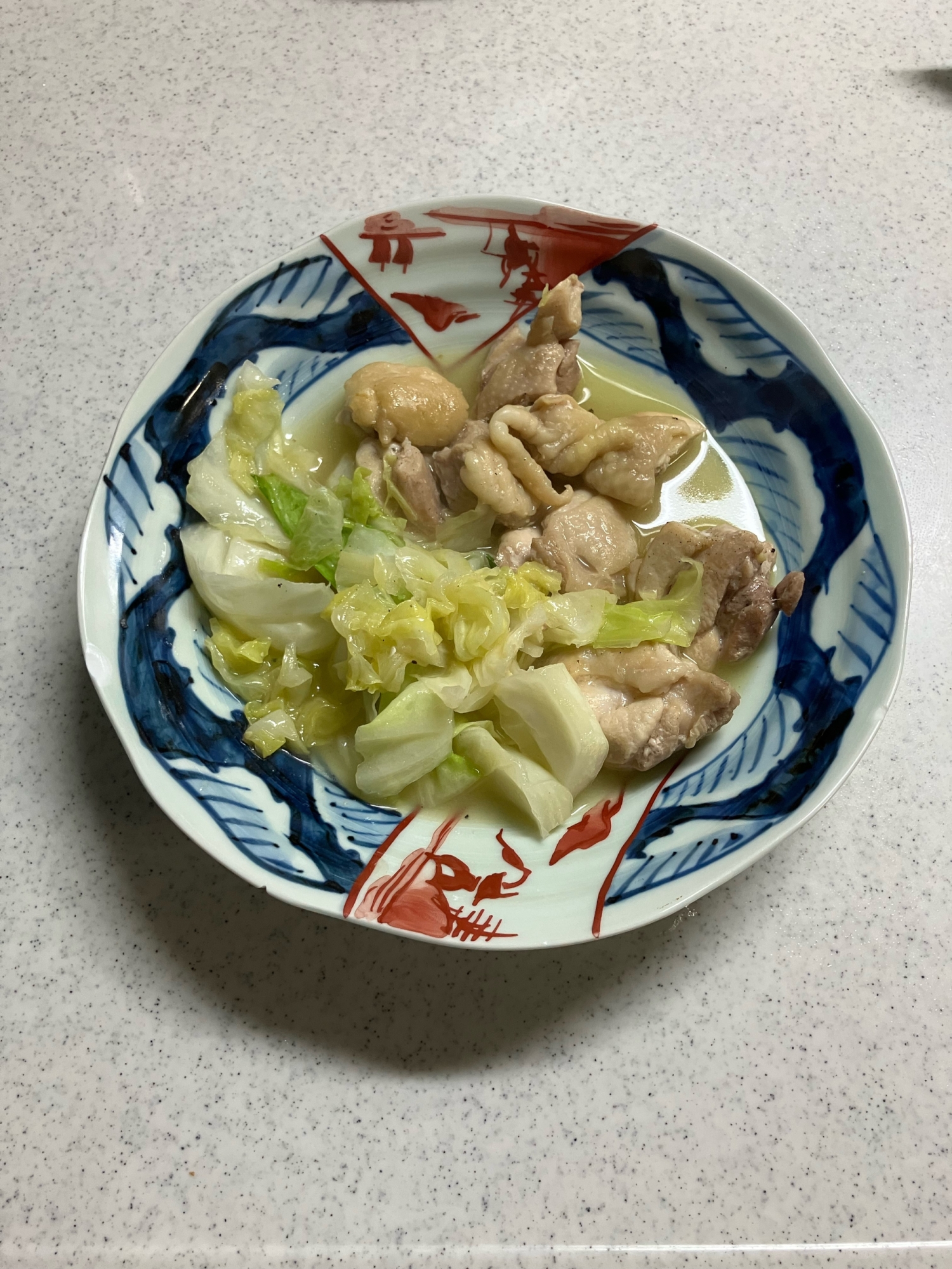 鍋キューブで★鶏肉とキャベツ炒め