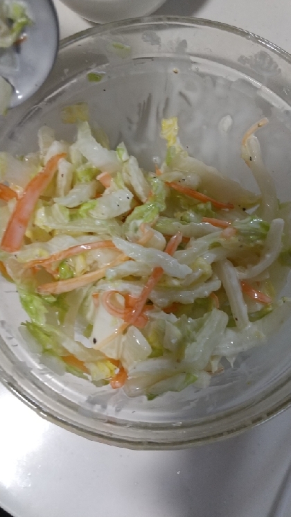 白菜とベーコンのコールスローサラダ