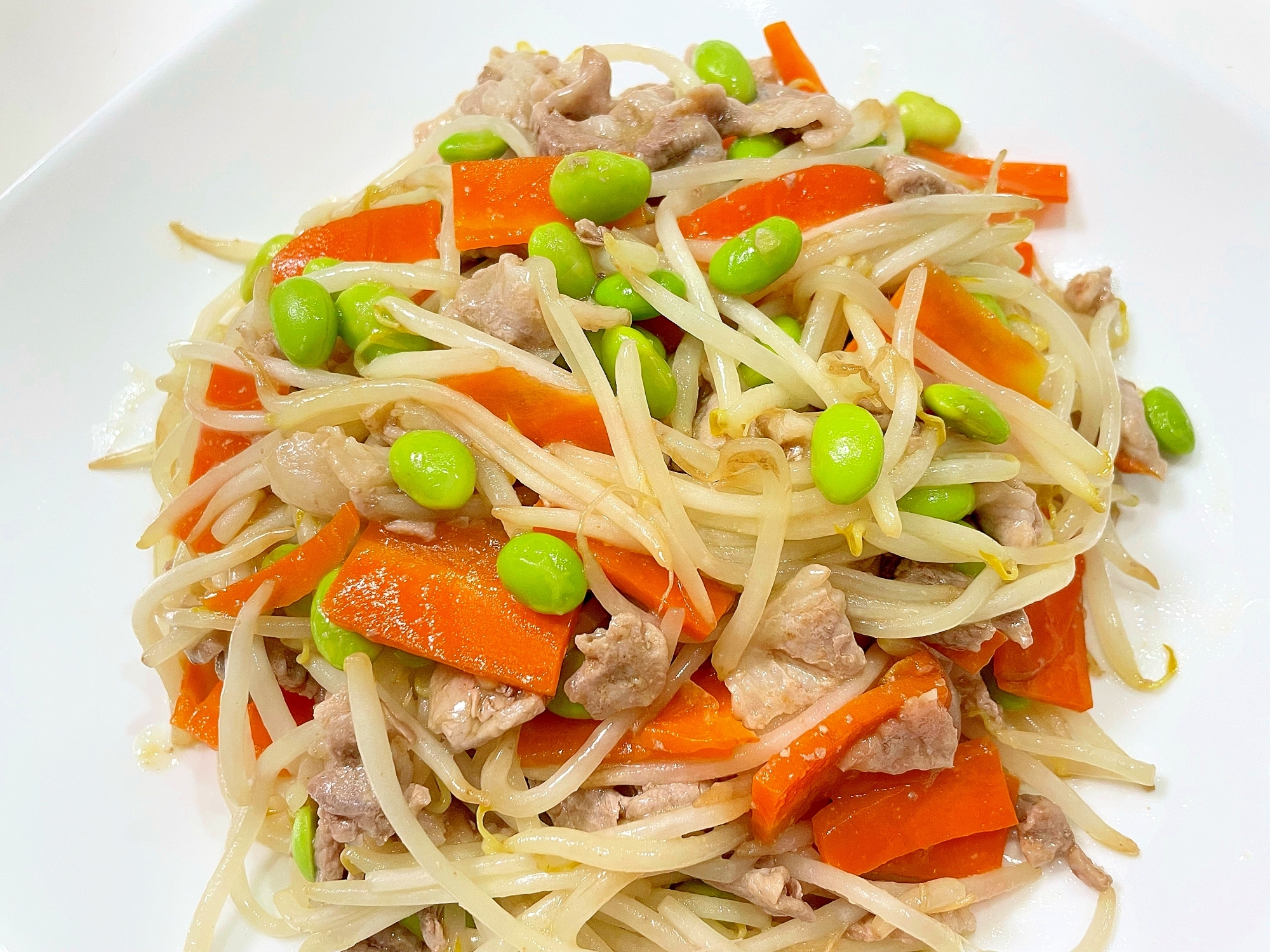 もやしと豚肉の味噌炒め