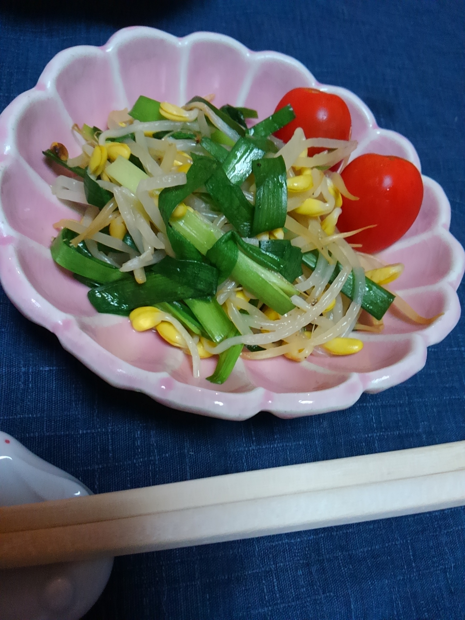 レンジで簡単 ニラ モヤシのナムル レシピ 作り方 By １つ 楽天レシピ