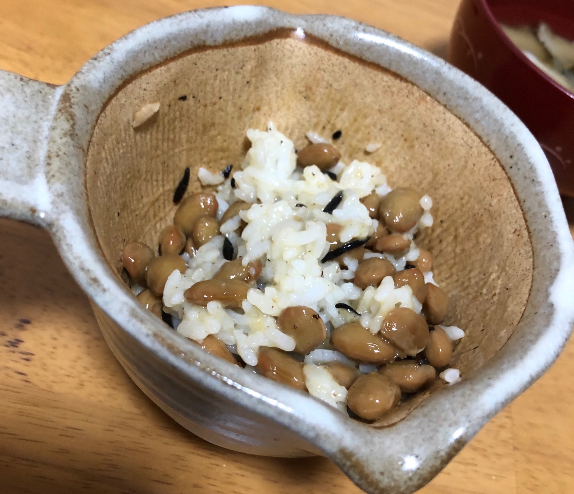 納豆ひじきご飯