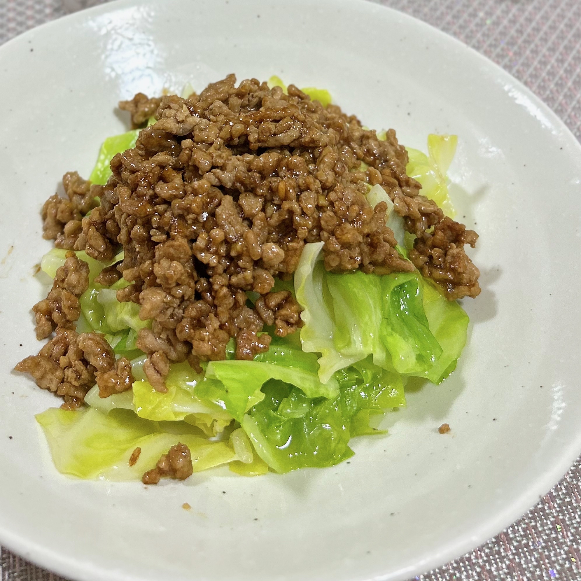 春キャベツのひき肉あんかけ♪春キャベツたっぷり