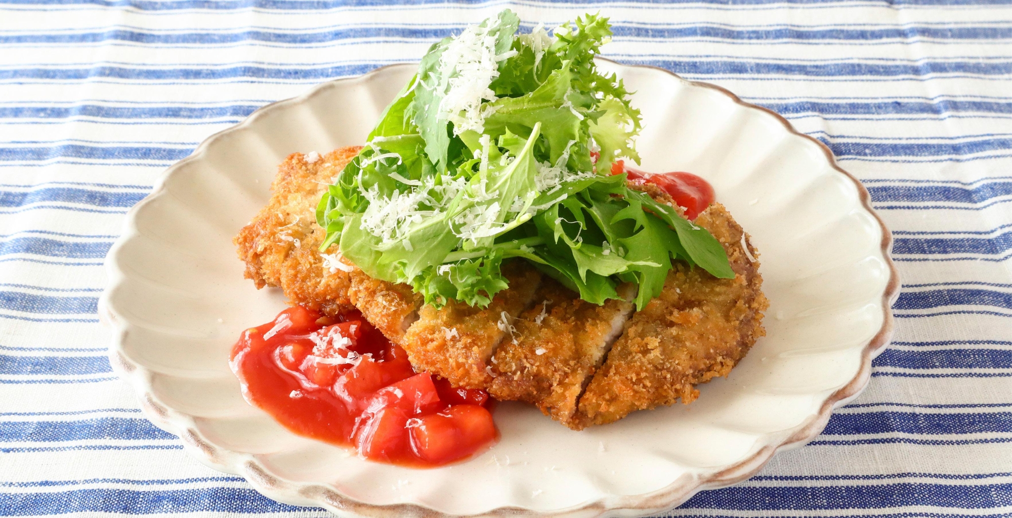 イタリアン風焼とんかつ トマトソース