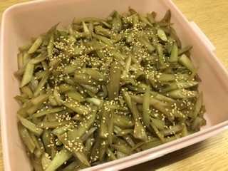 ちょっと太めに切りましたが、美味しくできました^_^