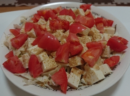 トマト&豆腐のゴマドレサラダ