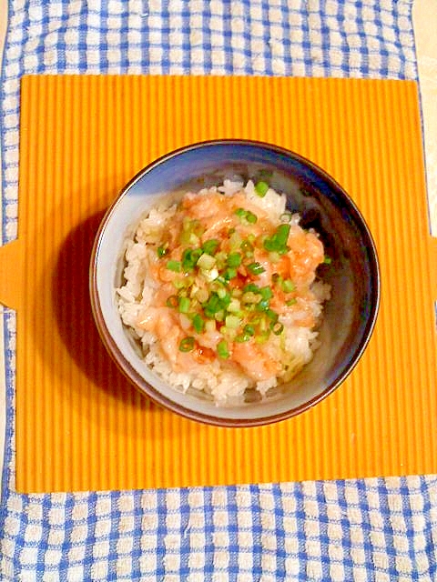 らっきょう酢飯の海鮮丼♪