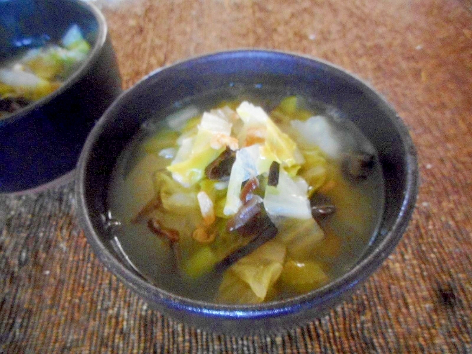 白菜ときくらげの中華スープ
