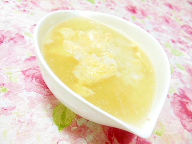 ❤玉葱スープと卵のお粥さん❤