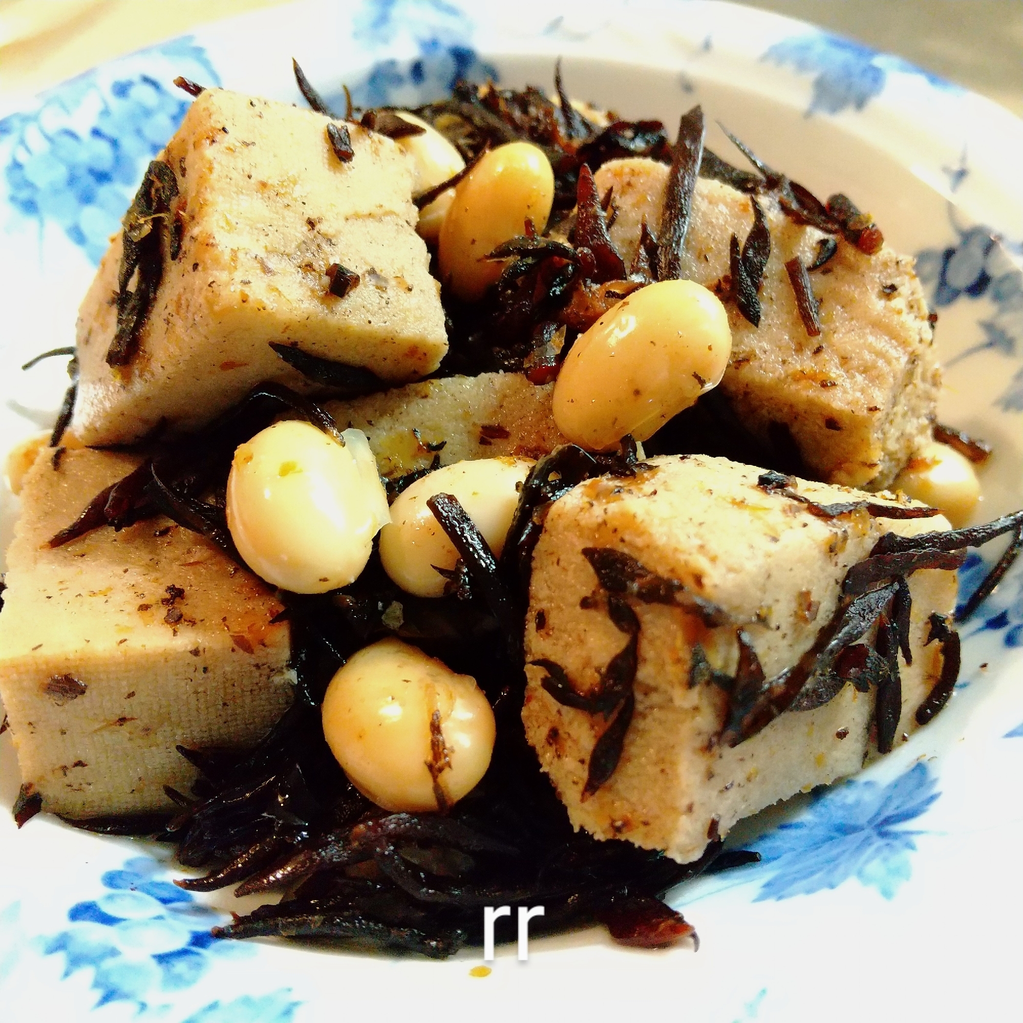 高野豆腐とひじき大豆の煮物