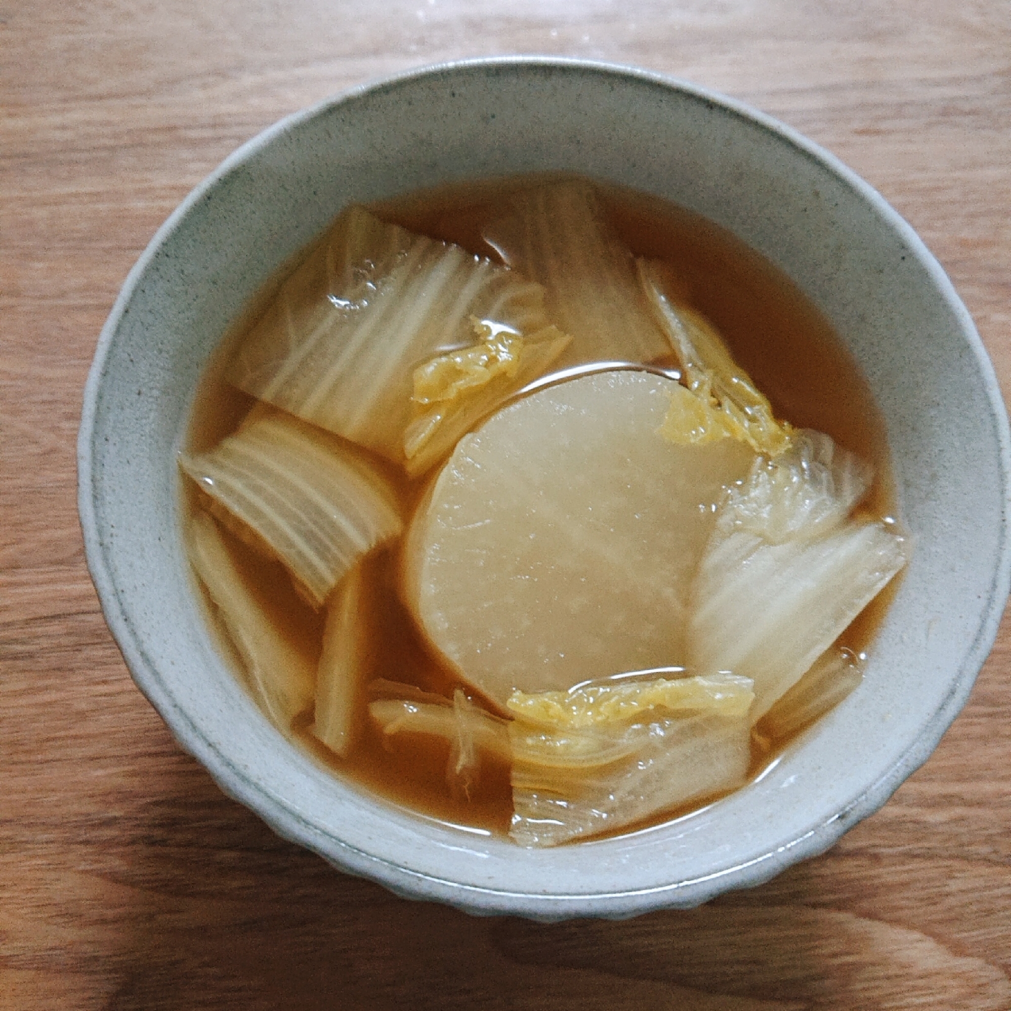 圧力鍋で！まるごと大根の生姜スープ