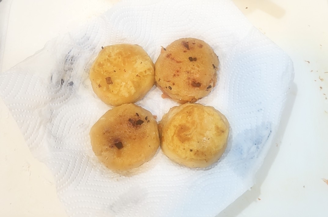 人参とひき肉のお焼き