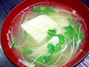 枝豆豆腐のお味噌汁