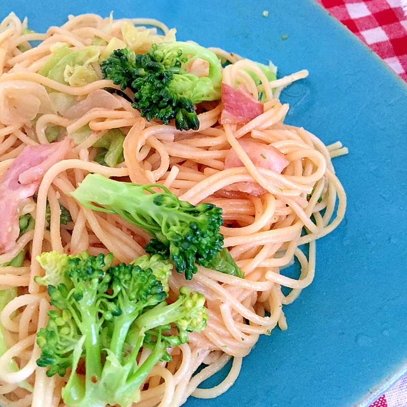 ブロッコリーとベーコンのパスタ♡