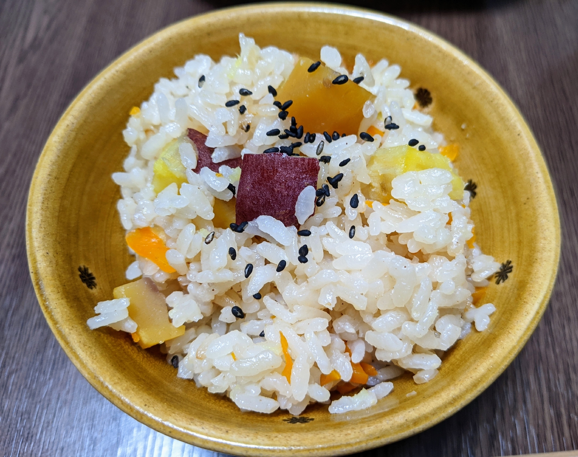 さつまいもと栗の炊き込みご飯