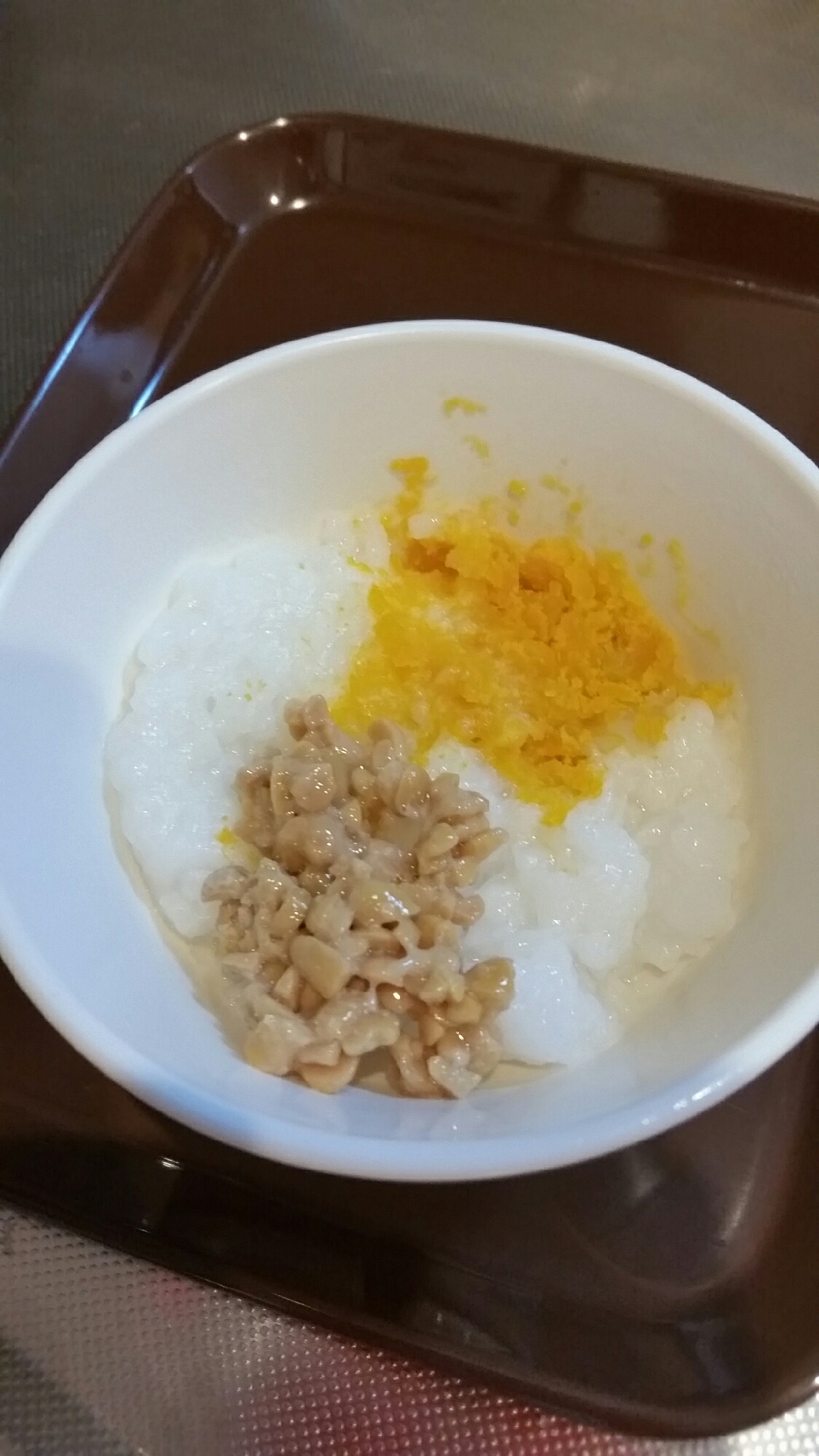 納豆かぼちゃごはん(離乳食)