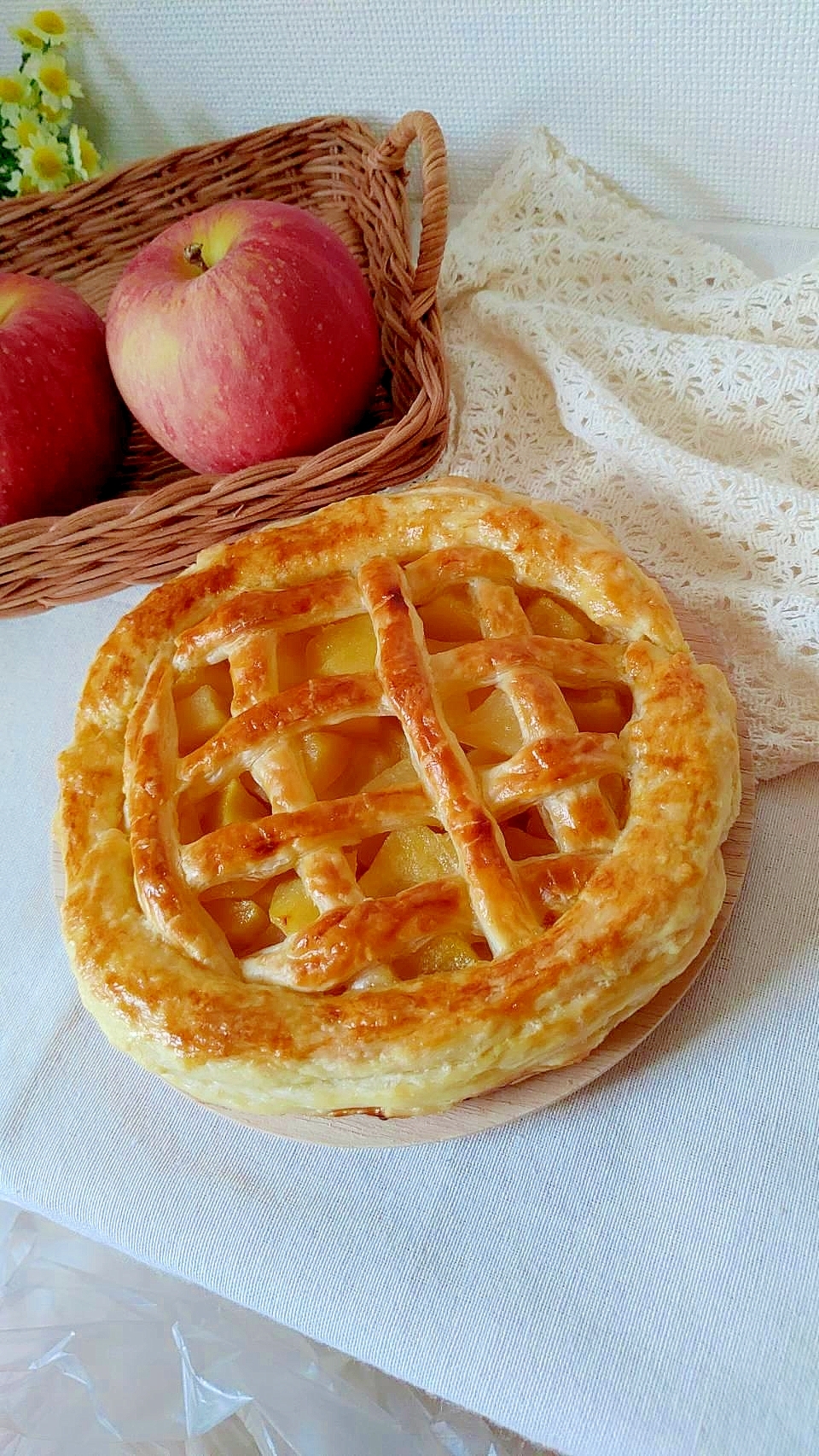 型なし レンジでりんごフィリング 簡単アップルパイ