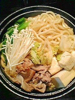 すき焼き風我が家のうどんすき