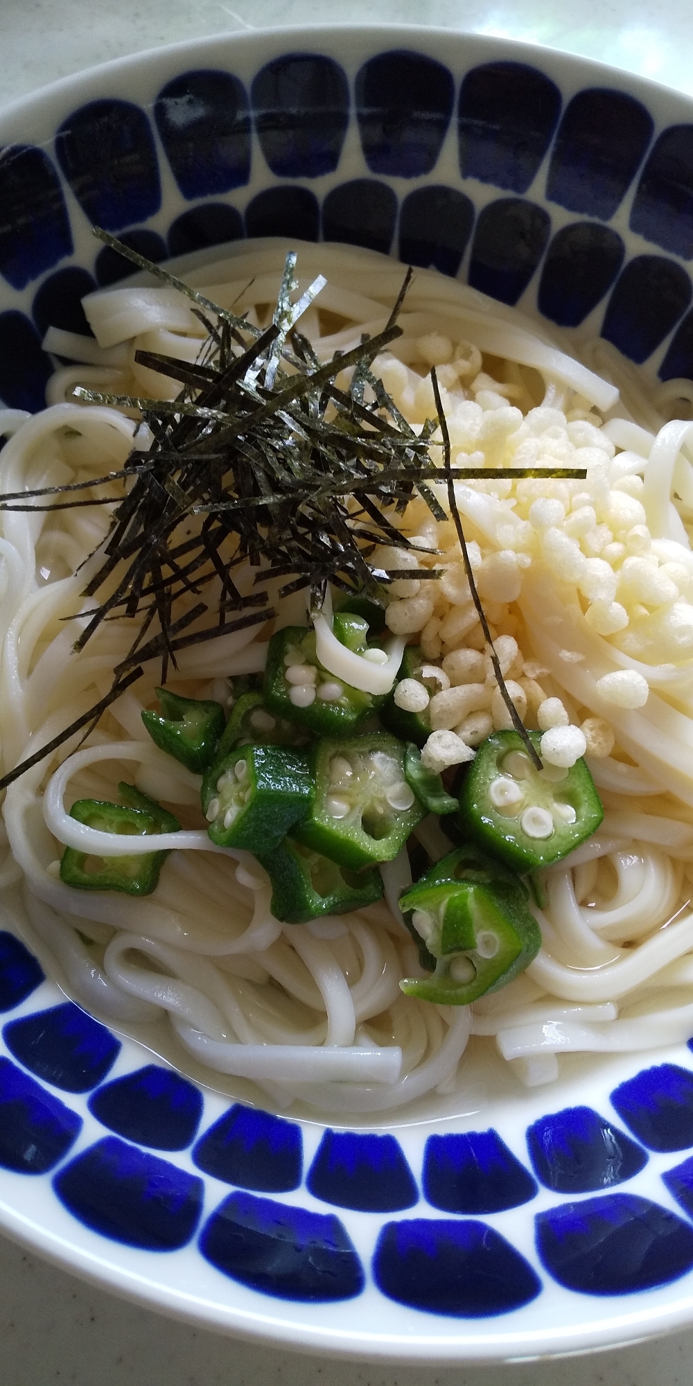 冷凍オクラdeぶっかけうどん☆