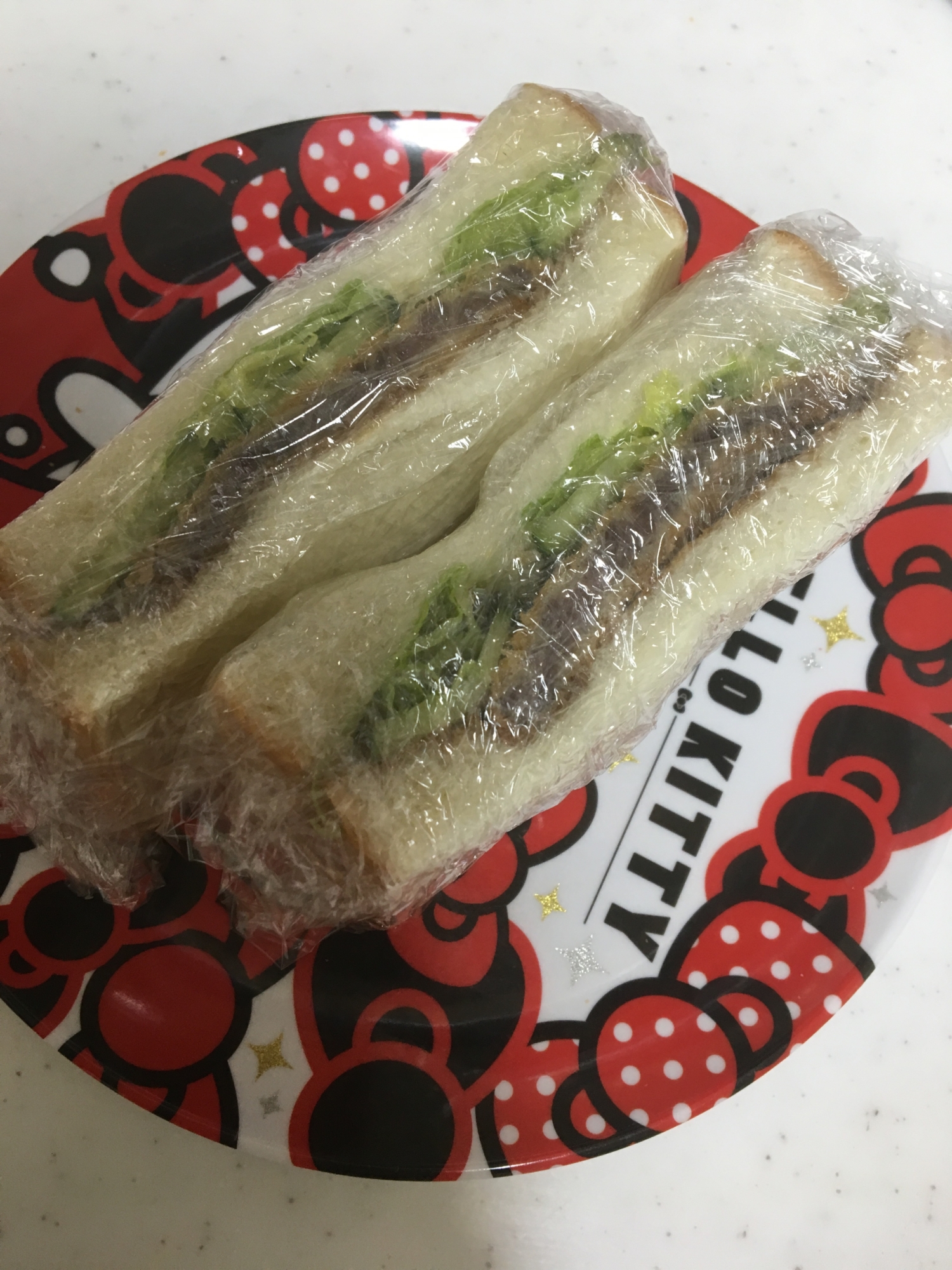 食パンで☆シンプル♪シンプル♪豚カツサンドイッチ☆