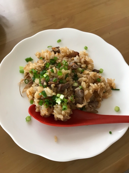 牛ごぼうのスパイシーしょうが炒飯